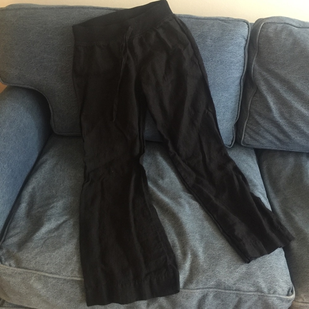 Black Wide Leg Lounge Pants